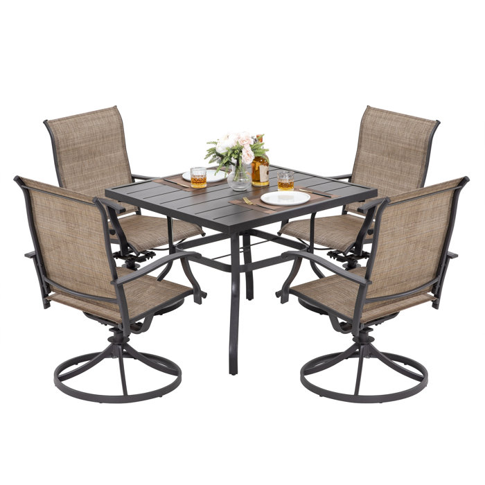 Lark Manor Square 4 Person 37'' Long Dining Set Wayfair